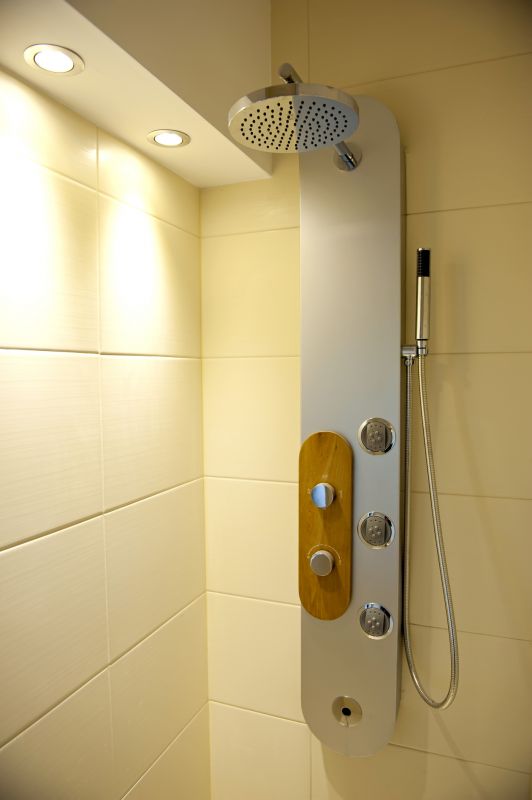Modern Shower System with Digital Controls